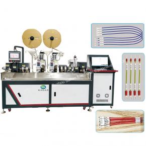 Automatic Wire Crimping and Shrink Tube Marking Inserting Machine